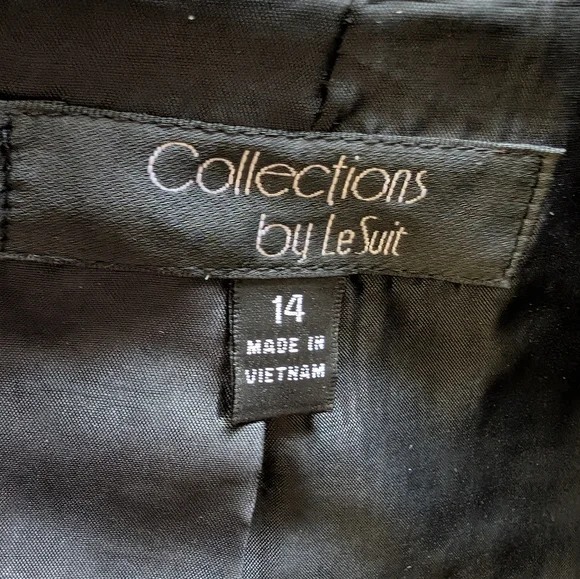 Le Suit Purple Blazer and Skirt Set - Picture 7 of 10